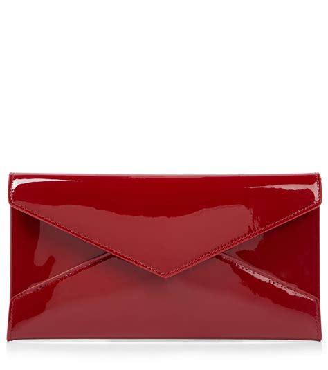 red patent leather ysl clutch|saint laurent quilted leather clutch.